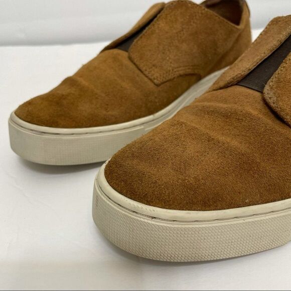 Men’s Frye Gabe Gorge Oxford Slip On Suede Sneakers in Copper main image 10